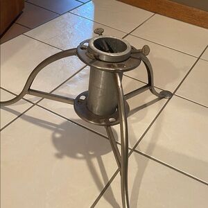 Vtg QUIK-EZY Tree Holder Folding Christmas Tree Stand Chicago USA